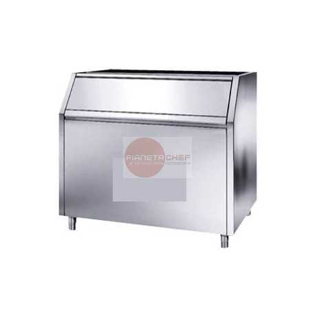CONTENITORE GHIACCIO ACCIAIO INOX-CAPACITA' 350 KG-DIMENSIONI cm L125XP79XH100