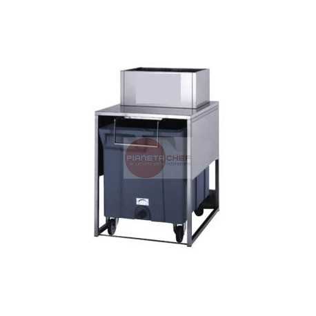 CONTENITORE GHIACCIO - CAPACITA' CARRELLO 108 KG-DIMENSIONI CM L79,5XP97XH128,4