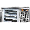 ABBATTITORE DI TEMPERATURA - CAPACITA' 3 TEGLIE GN 2/3- TEMPERATURA +3°/-40°-DIMENSIONI CM L65,8 X P63 X H42 ABBATTITORE DI TEMPERATURA - CAPACITA' 3 TEGLIE GN 2/3- TEMPERATURA +3°/-40°-DIMENSIONI CM L65,8 X P63 X H42