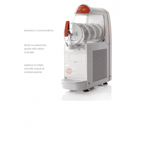 GRANITORE 2 VASCHE - IDEALE ANCHE PER SORBETTI E CREME FREDDE - 2 CONTENITORI CAPACITA' 10 + 10 LT - DIMENSIONI CM L40 X P50 X H71