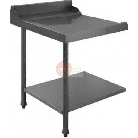TAVOLO INGRESSO LAVASTOVIGLIE - IN ACCIAIO INOX AISI 304 - DIMENSIONI CM L70 X P71,5 X H85