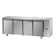 TAVOLO REFRIGERATO PER PASTICCERIA - PREDISPOSTO PER MOTORE REMOTO - PIANO LISCIO - CAPACITA' 890 LT - DIMENSIONI CM L248 X P80 X H85/92