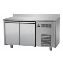 TAVOLO REFRIGERATO - IN AISI 304 - PIANO LISCIO E ALZATINA- TEMPERATURA 0°/+10° - CAPACITA' 270 LT - DIMENSIONI CM L146XP60XH95/102