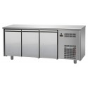 TAVOLO REFRIGERATO - IN AISI 304 - PIANO LISCIO - TEMPERATURA 0°/+10° - CAPACITA' 400 LT - DIMENSIONI CM L191XP60XH85/92