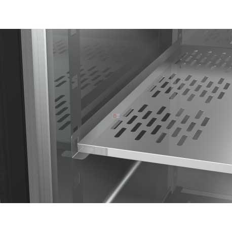 TAVOLO REFRIGERATO - IN AISI 304 - PIANO LISCIO - TEMPERATURA 0°/+10° - CAPACITA' 400 LT - DIMENSIONI CM L191XP60XH85/92