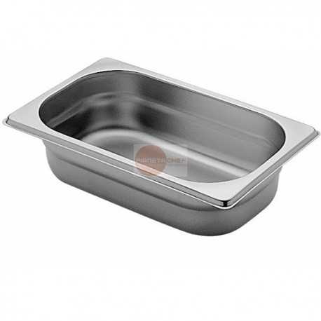 BACINELLA GASTRONORM IN ACCIAO INOX AISI 304 - GN 1/4 ( 265 X 162 mm) ALTEZZA 65 mm