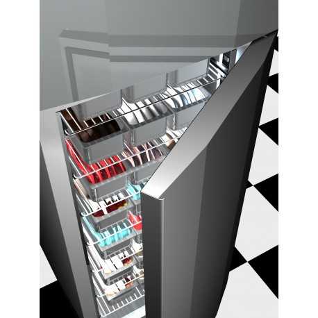 ARMADIO FRIGO BIG 900 LITRI PER GELATERIA - CAPACITA' 42 VASCHETTE - TEMPERATURA -18°/-25° - DIMENSIONI CM L80 X P102 X H203/210