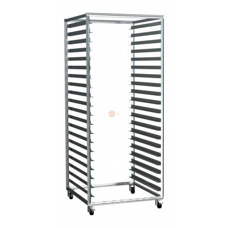 CARRELLO IN ACCIAIO INOX PER 38 TEGLIE 60X40 OPPURE 19 TEGLIE 60X80 - DIMENSIONI CM L65,6 X P83 X H165