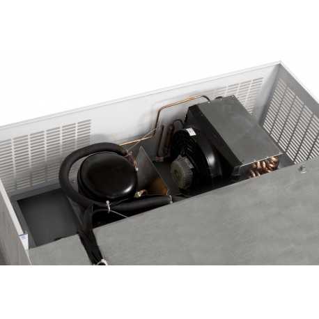 MINICELLA FRIGO IN LAMIERA PREVERNICIATA BIANCA - TEMPERATURA 0°/+10°- CAPACITA' 1400 LT-DIMENSIONI CM L100 X P100 X H212