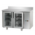 TAVOLO REFRIGERATO - CON MOTORE REMOTO INCLUSO - DISTANZA MASSIMA 10 METRI - TEMPERATURA POSITIVA 0°/+10° - CAPACITA' 310 LITRI - INTERAMENTE IN ACCIAIO INOX AISI 304 - GASTRONORM GN 1/1 (530 X 325 mm) - 2 PORTE IN VETRO - PIANO LISCIO E ALZATINA - 1 LUCE NEON - DIMENSIONI CM L120 X P70 X H 95/102 TAVOLO REFRIGERATO - CON MOTORE REMOTO INCLUSO - DISTANZA MASSIMA 10 METRI - TEMPERATURA POSITIVA 0°/+10° - CAPACITA' 310 LITRI - INTERAMENTE IN ACCIAIO INOX AISI 304 - GASTRONORM GN 1/1 (530 X 325 mm) - 2 PORTE IN VETRO - PIANO LISCIO E ALZATINA - 1 LUCE NEON - DIMENSIONI CM L120 X P70 X H 95/102
