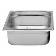 BACINELLA IN ACCIAIO INOX GN 1/2 (265 X 325 X H 150 mm)