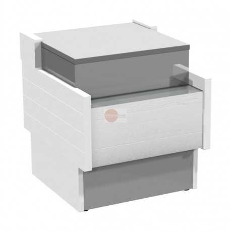 MOBILE TERMINALE CASSA - LARGHEZZA 78 cm - COLORE BIANCO