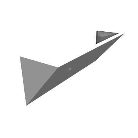 PORTACARTA IN ACCIAIO INOX ( 600 X 160 mm )