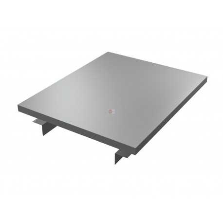 PIANO PORTA BILANCIA IN ACCIAIO INOX (600 X 440 X H20 mm)