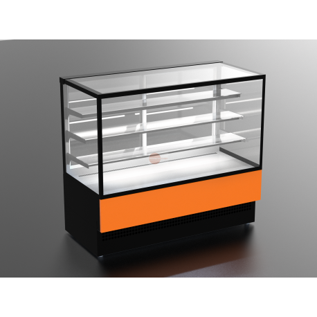 BANCO VETRINA PER ALIMENTI-IDEALE PER GASTRONOMIE E PASTICCERIE-SERVIZIO ASSISTITO- 3 MENSOLE IN VETRO- NORMA CE