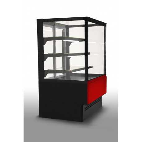 BANCO VETRINA PER ALIMENTI-IDEALE PER GASTRONOMIE E PASTICCERIE-SERVIZIO ASSISTITO- 3 MENSOLE IN VETRO- NORMA CE