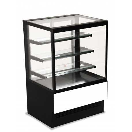 BANCO VETRINA PER ALIMENTI-IDEALE PER GASTRONOMIE E PASTICCERIE-SERVIZIO ASSISTITO- 3 MENSOLE IN VETRO- NORMA CE