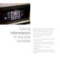 SOTTOVUOTO A CAMPANA - STRUTTURA IN ACCIAIO INOX - POMPA BUSH DA 40 m³/h. - DOPPIA BARRA SALDANTE 465 + 465 mm - DISPLAY TOUCH SCREEN RETROILLUMINATO PROGRAMMABILE E CON INDICATORE DELLA PERCENTUALE DEL VUOTO - IDEALE ANCHE PER LIQUIDI - POSSBILITA' DEL GAS INERTE E STAMPANTE TERMICA (OPTIONAL) - POTENZA 1100 W - DIMENSIONI ESTERNE CM L 74 x P 56,6 X H 99,7
