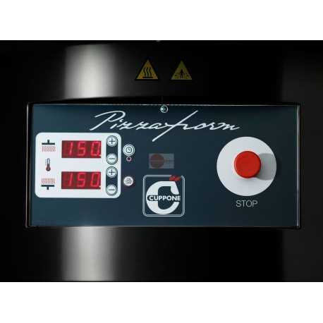 FORMATRICE A CALDO PER PIZZA - DIAMETRO PIZZE 500 mm - STRUTTURA INTERAMENTE IN ACCIAIO INOX - ELEVATA PRODUZIONE ORARIA FINO A 400 PIZZE ORA - PERFETTA UNIFORMITA' DI FORMA E SPESSORE DISCO SENZA RINUNCIARE AL BORDO - POTENZA 6,6 KW - DIMENSIONI CM L 56 X P 71 X H 86