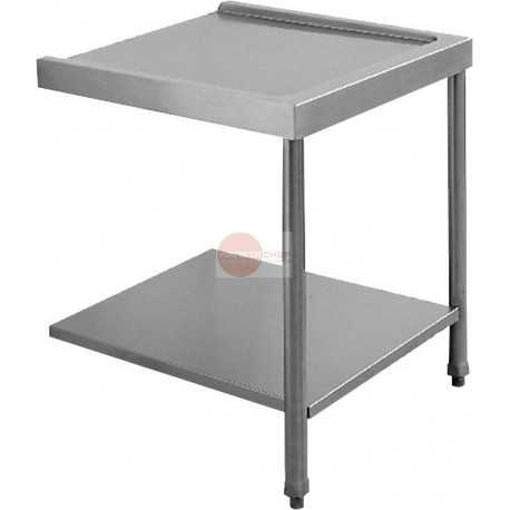 TAVOLO FRONTALE LAVASTOVIGLIE - IN ACCIAIO INOX AISI 304 - DIMENSIONI CM L70 X P57,5 X H85