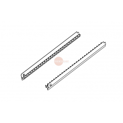 COPPIA GUIDE INOX RINFORZATE PER BARRE SALAMI ( 55 KG )