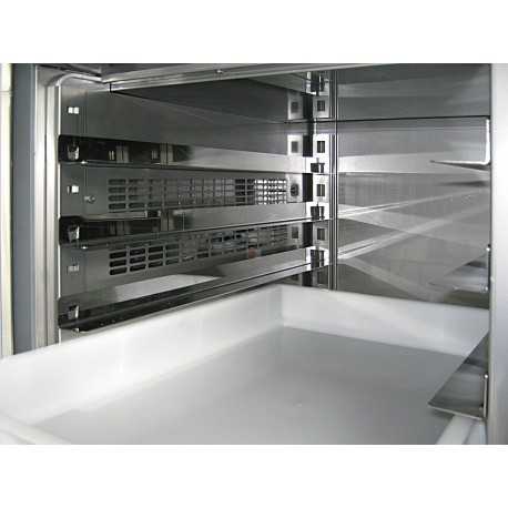 TAVOLO FERMALIEVITAZIONE -DISPLAY TOUCH SCREEN -TEMPER. -5/+40°C - DIM. CM L198,4 X P75 X H85- CAPACITA' 18 TEGLIE 60X40-CON UMIDIFICATORE TAVOLO FERMALIEVITAZIONE -DISPLAY TOUCH SCREEN -TEMPER. -5/+40°C - DIM. CM L198,4 X P75 X H85- CAPACITA' 18 TEGLIE 60X40-CON UMIDIFICATORE