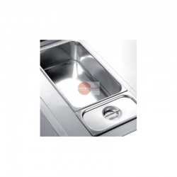 BACINELLA IN ACCIAIO CON COPERCHIO INOX CAPACITA' 5 LT GN 1/3 - DIMESNIONE CM L 32,5 X 17,5 X H15