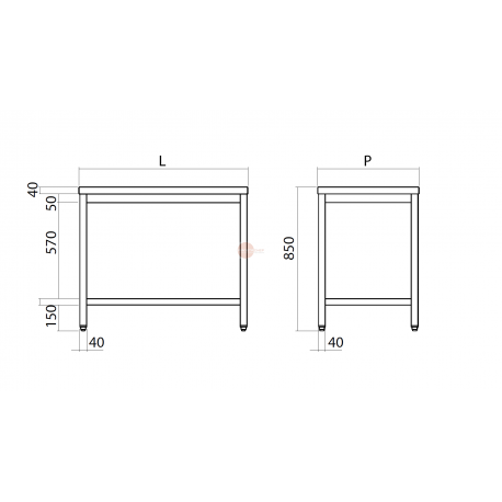 TAVOLO DA LAVORO APERTO