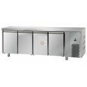 TAVOLO REFRIGERATO IN ACCIAIO INOX AISI 304 - TEMPERATURA -18°/-22°-CAPACITA' 630 LT - DIMEN. CM L232 X P71,5 X H85/92