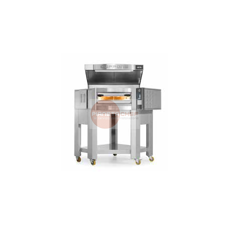 FORNO ELETTRICO ANGOLARE CUPPONE CARAVAGGIO - SISTEMA DI CONTROLLO TOUCH SCREEN - 1 CAMERA DI COTTURA - CAPACITA' 5 PIZZE DA 35 CM - POTENZA 9,7 KW FORNO ELETTRICO ANGOLARE CUPPONE CARAVAGGIO - SISTEMA DI CONTROLLO TOUCH SCREEN - 1 CAMERA DI COTTURA - CAPACITA' 5 PIZZE DA 35 CM - POTENZA 9,7 KW