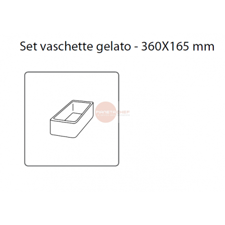 SET VASCHETTE GELATO 360 X 165 mm