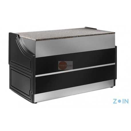 TERMINALE CASSA CON SPALLE - PIANO IN GRANITO - DIMENSIONI CM L 110 X P 91 X H 110