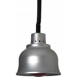 LAMPADA RISCALDANTE - IN ALLUMINIO - CON LUCE ROSSA - CAVO REGOLABILE IN ALTEZZA - INTERRUTTORE - POTENZA 250 WATT