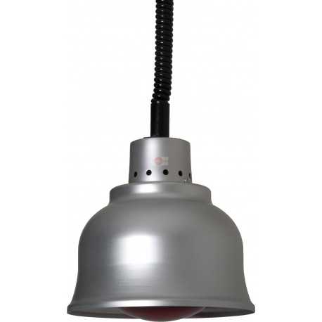 LAMPADA RISCALDANTE - IN ALLUMINIO - CON LUCE BIANCA - CAVO REGOLABILE IN ALTEZZA - INTERRUTTORE - POTENZA 250 WATT