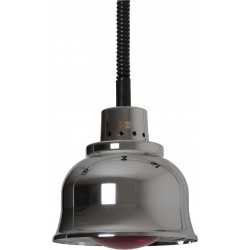 LAMPADA RISCALDANTE - IN RAME CROMATO - CON LUCE ROSSA - CAVO REGOLABILE IN ALTEZZA - INTERRUTTORE - POTENZA 250 WATT