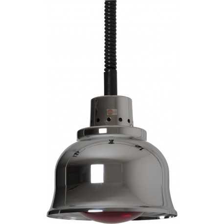 LAMPADA RISCALDANTE - IN RAME CROMATO - CON LUCE BIANCA - CAVO REGOLABILE IN ALTEZZA - INTERRUTTORE - POTENZA 250 WATT