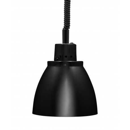 LAMPADA RISCALDANTE - IN ALLUMINIO ANODIZZATO NERO - CON LUCE ROSSA - CAVO REGOLABILE IN ALTEZZA - INTERRUTTORE - POTENZA 250 WATT