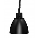 LAMPADA RISCALDANTE - IN ALLUMINIO ANODIZZATO NERO - CON LUCE BIANCA - CAVO REGOLABILE IN ALTEZZA - INTERRUTTORE - POTENZA 250 WATT