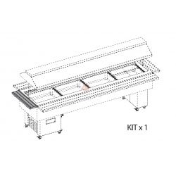 PORTAPIATTI INOX CORTO - 750 mm