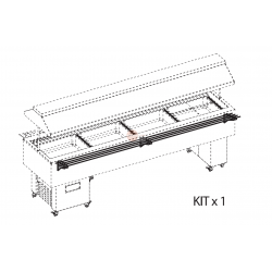 PORTAPIATTI INOX LUNGO A TUBO