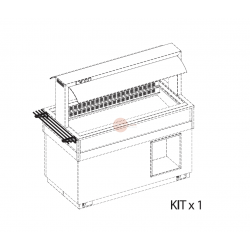 PORTAPIATTI INOX CORTO A TUBO