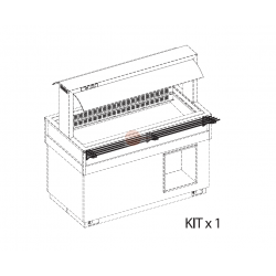 PORTAPIATTI INOX LUNGO A TUBO