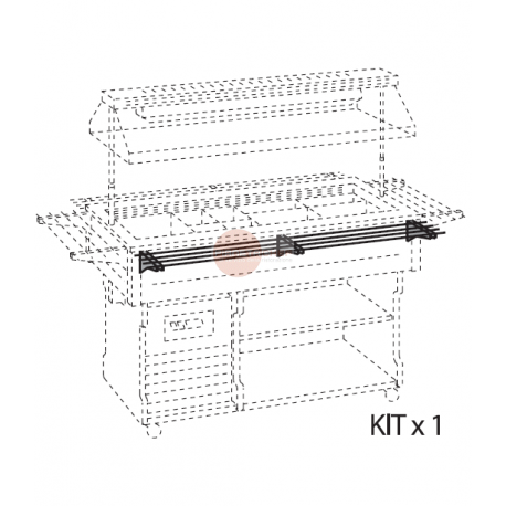 KIT PORTAPIATTI A TUBO LATO LUNGO