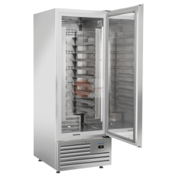 ARMADIO FRIGO PASTICCERIA - CON VANO MOTORE IN BASSO - STRUTTURA INTERAMENTE IN ACCIAIO INOX - CAPACITA' 600 LITRI - FULL OPTIONAL - EURONORM (600X400) - TEMPERATURA +2°/+8°- 1 PORTA CON SERRATURA - ILLUMINAZIONE LED - REFRIGERAZIONE STATICA - SBRINAMENTO AUTOMATICO - DIMENSIONI CM L 74 X P 88 X H 202,5