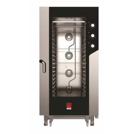 FORNO ELETTRICO COMBINATO CONVEZIONE - CON VAPORE DIRETTO - CAPACITA' 20 TEGLIE GN 1/1 - COMANDI ELETTROMECCANICI