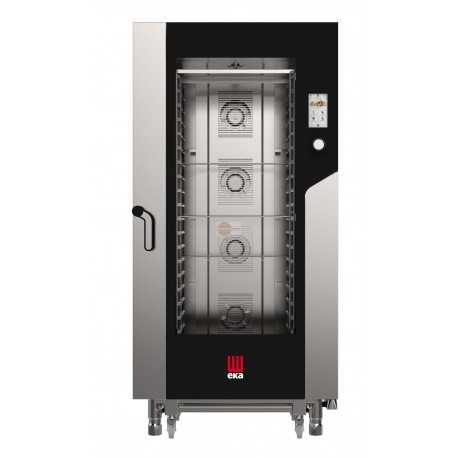 FORNO ELETTRICO COMBINATO CONVEZIONE - CON VAPORE DIRETTO - CAPACITA' 20 TEGLIE GN 1/1 - COMANDI TOUCH SCREEN