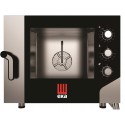 FORNO ELETTRICO COMBINATO CONVEZIONE - CON VAPORE DIRETTO - CAPACITA' 4 TEGLIE 60 x 40 - COMANDI ELETTROMECCANICI