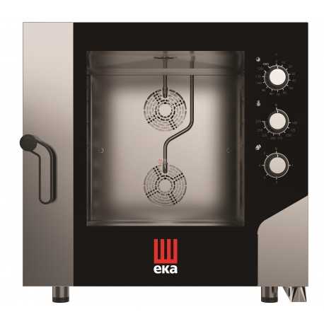 FORNO PROFESSIONALE PER PASTICCERIA - ELETTRICO COMBINATO CONVEZIONE - CON VAPORE DIRETTO - CAPACITA' 6 TEGLIE 60 x 40 - COMANDI ELETTROMECCANICI