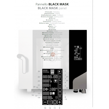 FORNO ELETTRICO PROFESSIONALE - COMBINATO CONVEZIONE - CON VAPORE DIRETTO - CAPACITA' 6 TEGLIE 60x40 - COMANDI DIGITALI FORNO ELETTRICO PROFESSIONALE - COMBINATO CONVEZIONE - CON VAPORE DIRETTO - CAPACITA' 6 TEGLIE 60x40 - COMANDI DIGITALI