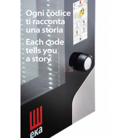 FORNO A GAS PER PASTICCERIA - COMBINATO CONVEZIONE - CON VAPORE DIRETTO - CAPACITA' 4 TEGLIE 60 X 40 - COMANDI TOUCH SCREEN